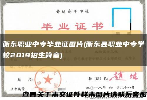 衡东职业中专毕业证图片(衡东县职业中专学校2019招生简章)缩略图