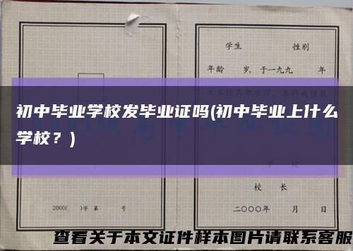 初中毕业学校发毕业证吗(初中毕业上什么学校？)缩略图