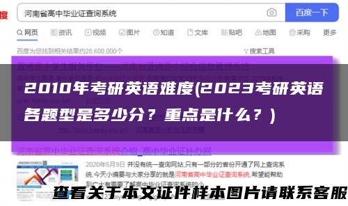 2010年考研英语难度(2023考研英语各题型是多少分？重点是什么？)缩略图