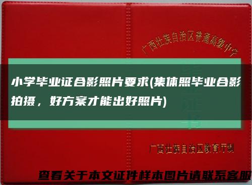 小学毕业证合影照片要求(集体照毕业合影拍摄，好方案才能出好照片)缩略图