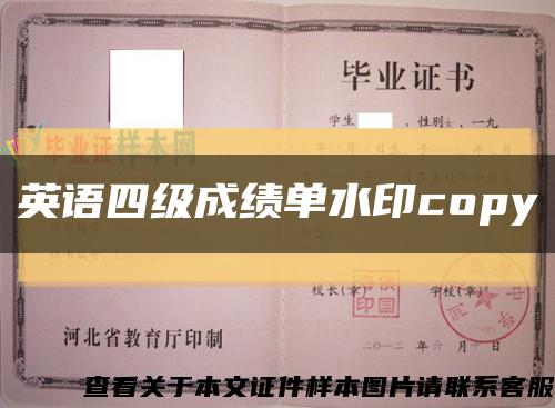 英语四级成绩单水印copy缩略图