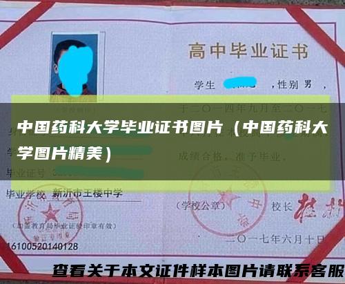 中国药科大学毕业证书图片（中国药科大学图片精美）缩略图