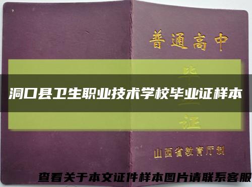 洞口县卫生职业技术学校毕业证样本缩略图