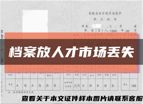 档案放人才市场丢失缩略图