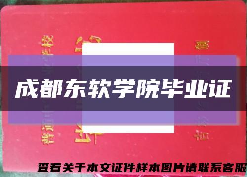 成都东软学院毕业证缩略图