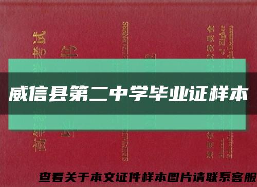 威信县第二中学毕业证样本缩略图