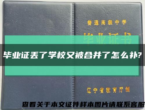 毕业证丢了学校又被合并了怎么补?缩略图