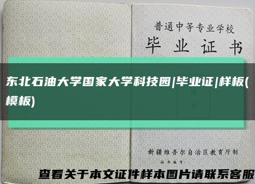 东北石油大学国家大学科技园|毕业证|样板(模板)缩略图