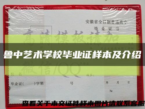 鲁中艺术学校毕业证样本及介绍缩略图