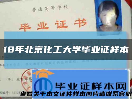 18年北京化工大学毕业证样本缩略图