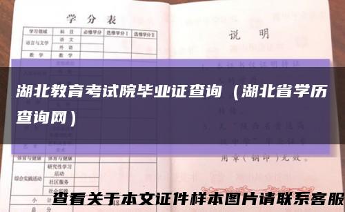 湖北教育考试院毕业证查询（湖北省学历查询网）缩略图