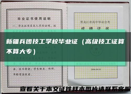 新疆兵团技工学校毕业证（高级技工证算不算大专）缩略图