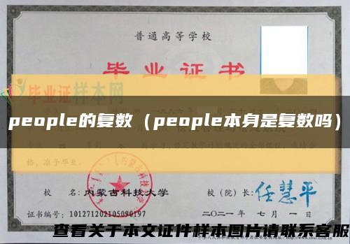 people的复数（people本身是复数吗）缩略图