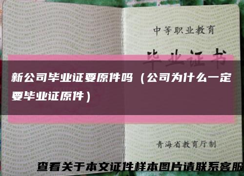 新公司毕业证要原件吗（公司为什么一定要毕业证原件）缩略图