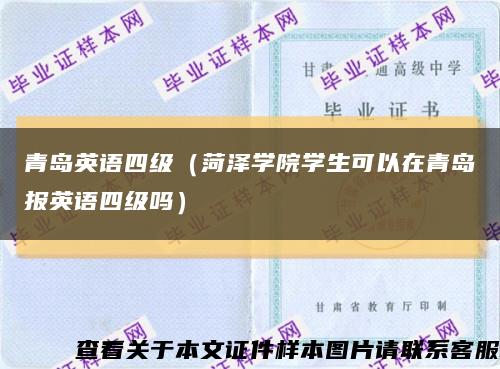 青岛英语四级（菏泽学院学生可以在青岛报英语四级吗）缩略图