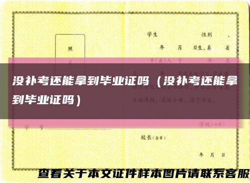 没补考还能拿到毕业证吗（没补考还能拿到毕业证吗）缩略图