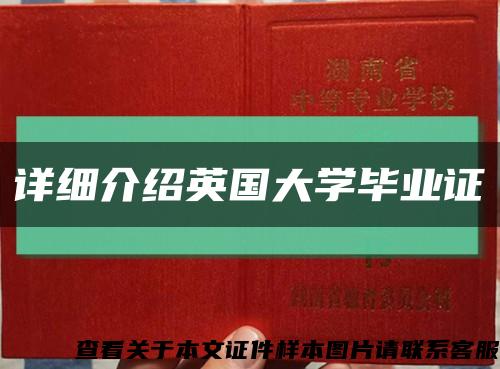 详细介绍英国大学毕业证缩略图