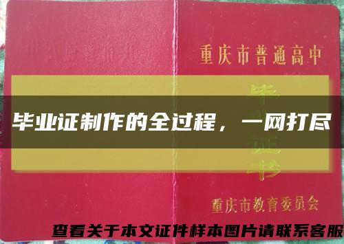 毕业证制作的全过程，一网打尽缩略图