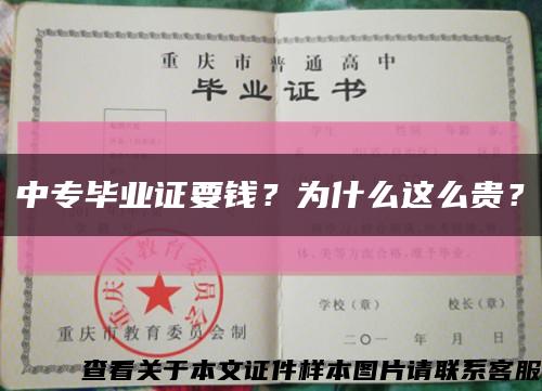 中专毕业证要钱？为什么这么贵？缩略图