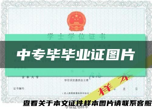 中专毕毕业证图片缩略图