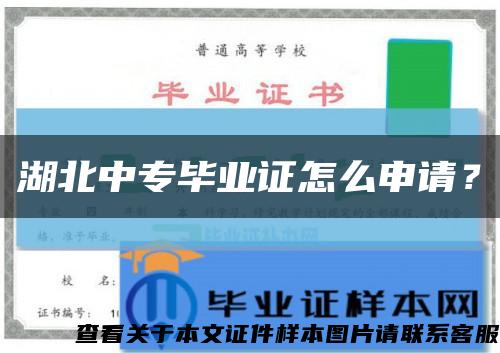 湖北中专毕业证怎么申请？缩略图