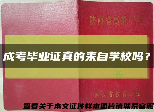 成考毕业证真的来自学校吗？缩略图