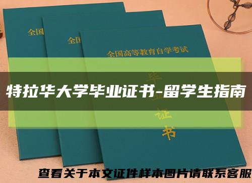 特拉华大学毕业证书-留学生指南缩略图