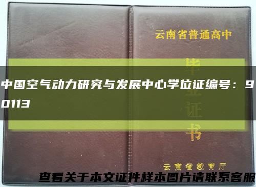 中国空气动力研究与发展中心学位证编号：90113缩略图