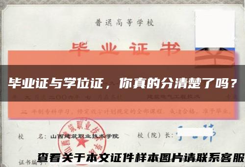 毕业证与学位证，你真的分清楚了吗？缩略图