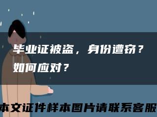 毕业证被盗，身份遭窃？如何应对？缩略图