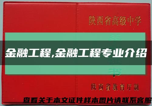 金融工程,金融工程专业介绍缩略图