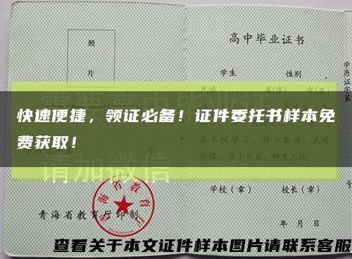 快速便捷，领证必备！证件委托书样本免费获取！缩略图