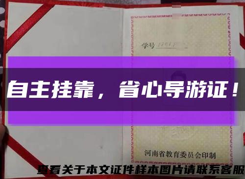 自主挂靠，省心导游证！缩略图