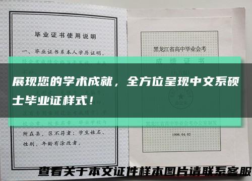 展现您的学术成就，全方位呈现中文系硕士毕业证样式！缩略图