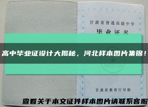 高中毕业证设计大揭秘，河北样本图片集锦！缩略图