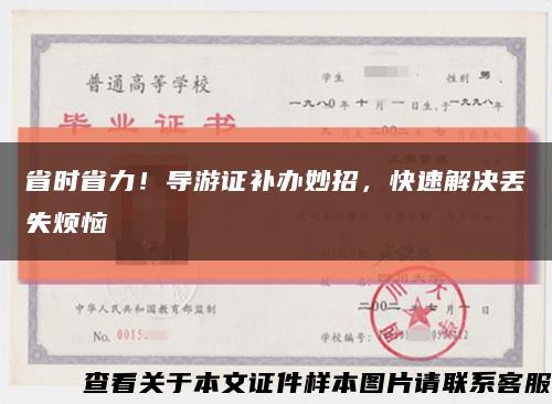 省时省力！导游证补办妙招，快速解决丢失烦恼缩略图