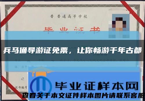 兵马俑导游证免票，让你畅游千年古都缩略图