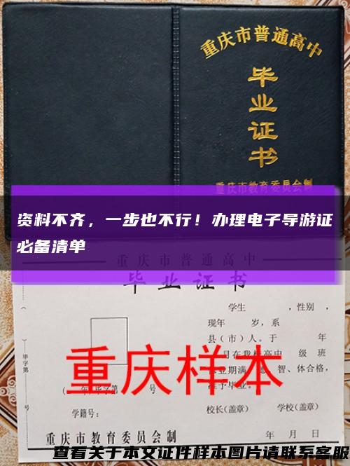 资料不齐，一步也不行！办理电子导游证必备清单缩略图