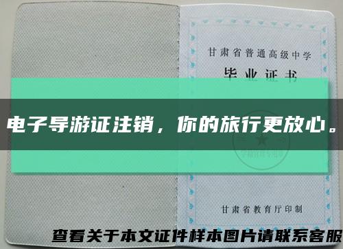 电子导游证注销，你的旅行更放心。缩略图