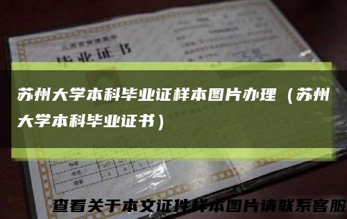 苏州大学本科毕业证样本图片办理（苏州大学本科毕业证书）缩略图