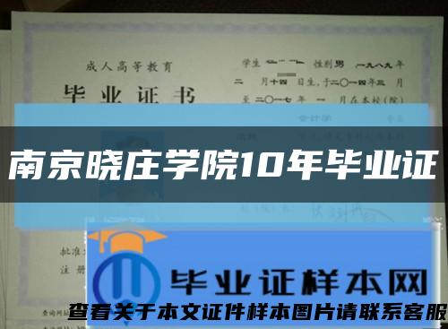 南京晓庄学院10年毕业证缩略图