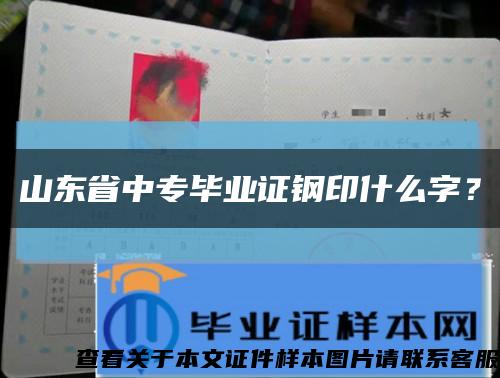 山东省中专毕业证钢印什么字？缩略图