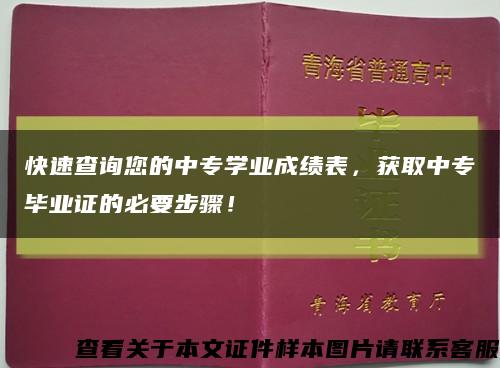 快速查询您的中专学业成绩表，获取中专毕业证的必要步骤！缩略图