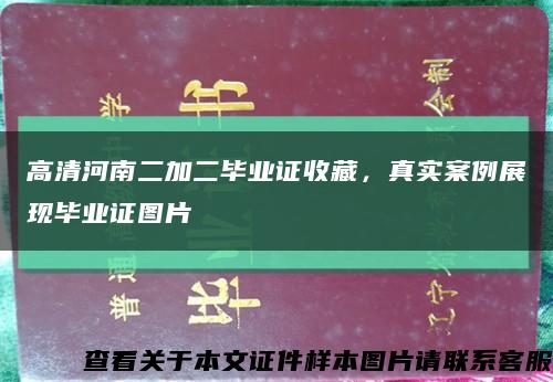 高清河南二加二毕业证收藏，真实案例展现毕业证图片缩略图