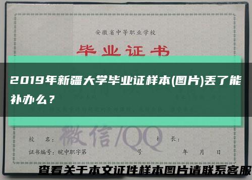 2019年新疆大学毕业证样本(图片)丢了能补办么？缩略图