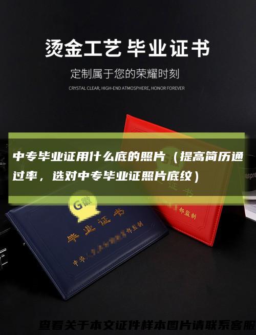 中专毕业证用什么底的照片（提高简历通过率，选对中专毕业证照片底纹）缩略图