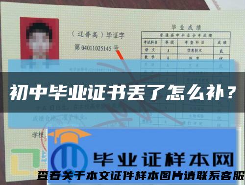 初中毕业证书丢了怎么补？缩略图