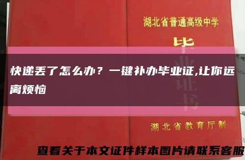 快递丢了怎么办？一键补办毕业证,让你远离烦恼缩略图