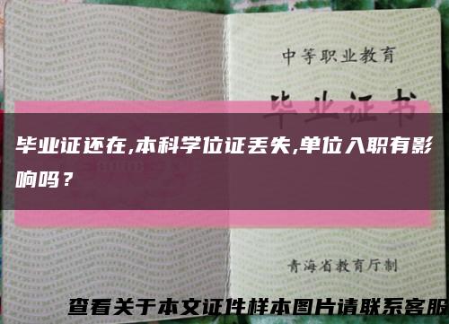 毕业证还在,本科学位证丢失,单位入职有影响吗？缩略图