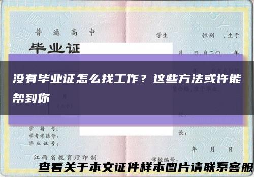 没有毕业证怎么找工作？这些方法或许能帮到你缩略图